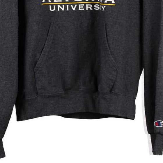 Alveria University Champion College Hoodie - Medium Grey Cotton Blend - Thrifted.com