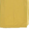 Vintage yellow Wood House Midi Skirt - womens 28" waist