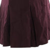 Vintage burgundy Benetton Midi Skirt - womens 28" waist