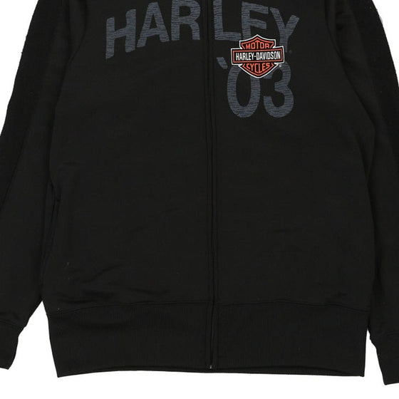 Vintage black Harley Davidson 1/4 Zip - mens large