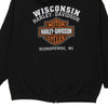 Vintage black Oconomowoc WI Harley Davidson Hoodie - mens xx-large