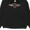 Vintage black Evansville IN Harley Davidson Hoodie - mens x-large