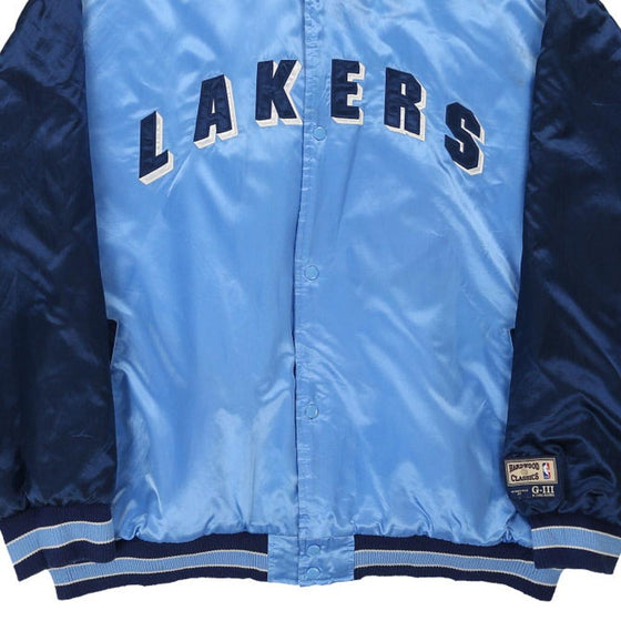 Vintage blue Lakers Hardwood Classics Nba Jacket - mens xx-large