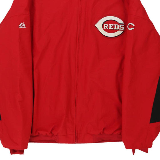 Vintage red Cincinnati Reds Majestic Jacket - mens xx-large