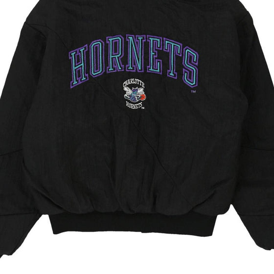 Vintage black Charlotte Hornets Logo 7 Jacket - mens medium