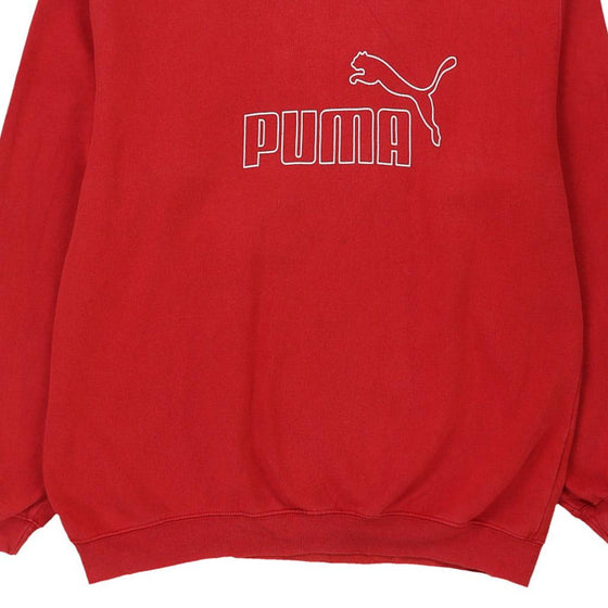 Vintage red Puma Sweatshirt - mens large