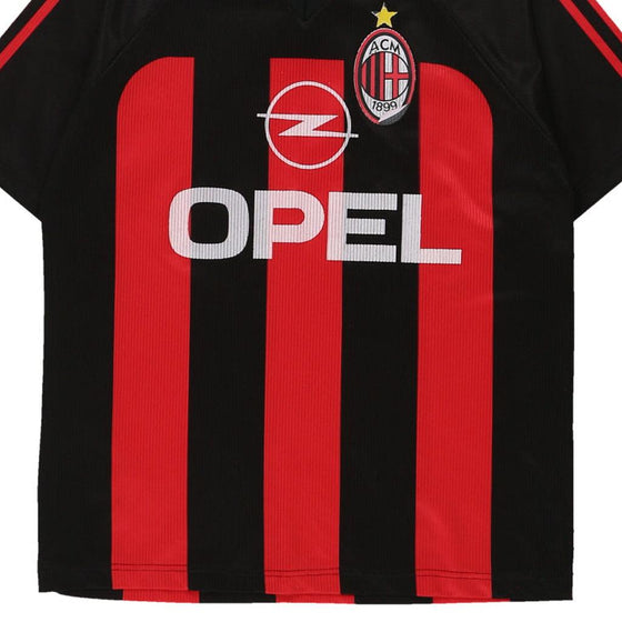 Vintage red AC Milan Replica Football Shirt - boys medium