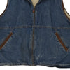 Vintage blue Wrangler Denim Gilet - womens xx-large