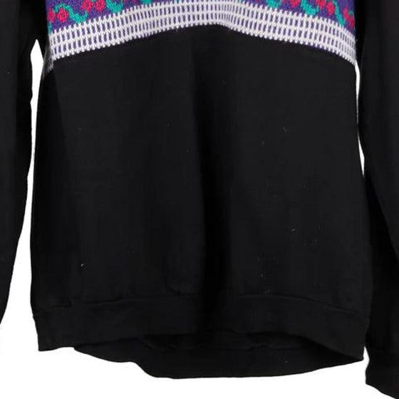 Vintage black Lauren Brooke Sweatshirt - womens medium