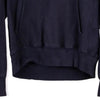 Vintage navy Bentley Hockey Reverse Weave Champion Hoodie - mens medium