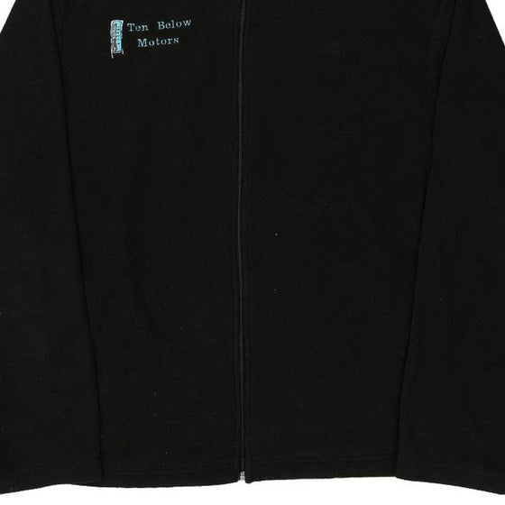 Vintage black Ten Below Motors Starter Fleece - mens x-large