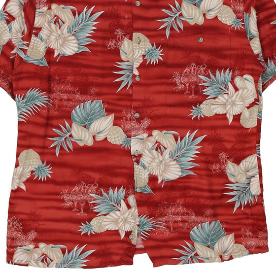 Vintage red Ubc Hawaiian Shirt - mens medium