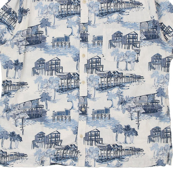 Vintage blue Croft & Barrow Hawaiian Shirt - mens xx-large