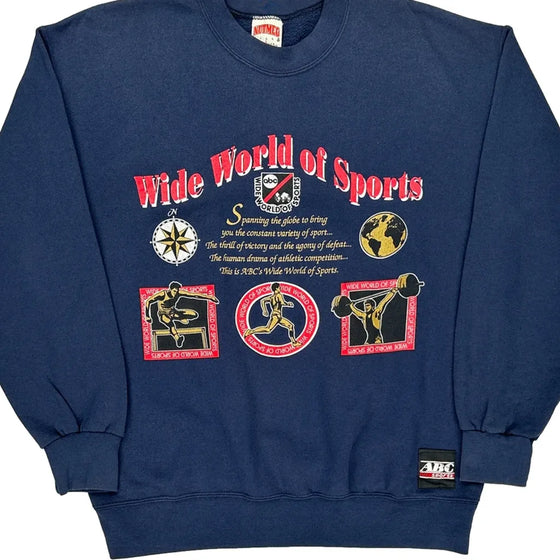 Wide World Of Sports Nutmeg Graphic Sweatshirt - Large Blue Cotton