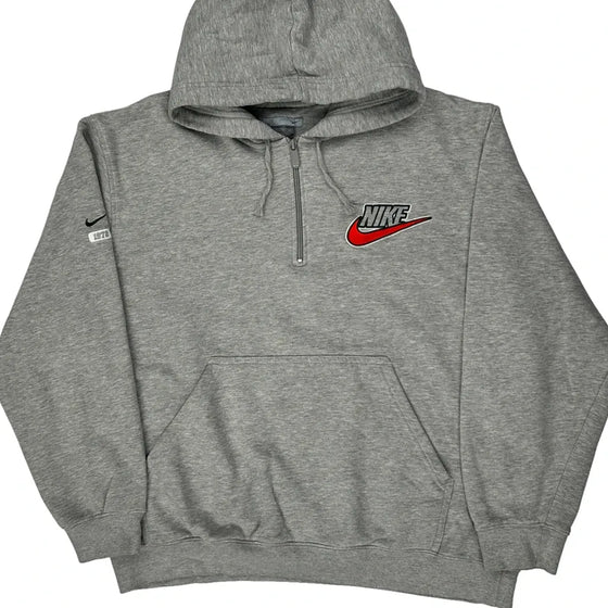 Nike Hoodie - XL Grey Cotton Blend