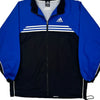 Adidas Slim Fit Track Jacket - XL Blue Polyester