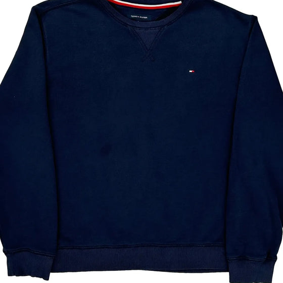 Tommy Hilfiger Sweatshirt - XL Navy Cotton Blend