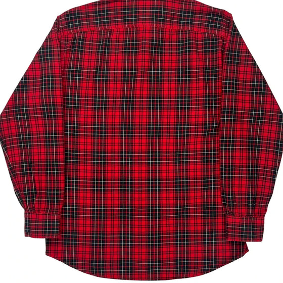 Woodsman Workshirt Ralph Lauren Checked Flannel Shirt - Small Red Cotton