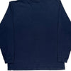 Carhartt Spellout Long Sleeve T-Shirt - Large Navy Cotton