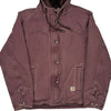 Carhartt Cropped Coat - XS Burgundy Cotton Blend