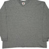 Nike Long Sleeve T-Shirt - 3XL Grey Cotton