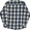 Wrangler Checked Shirt - Medium Navy Cotton