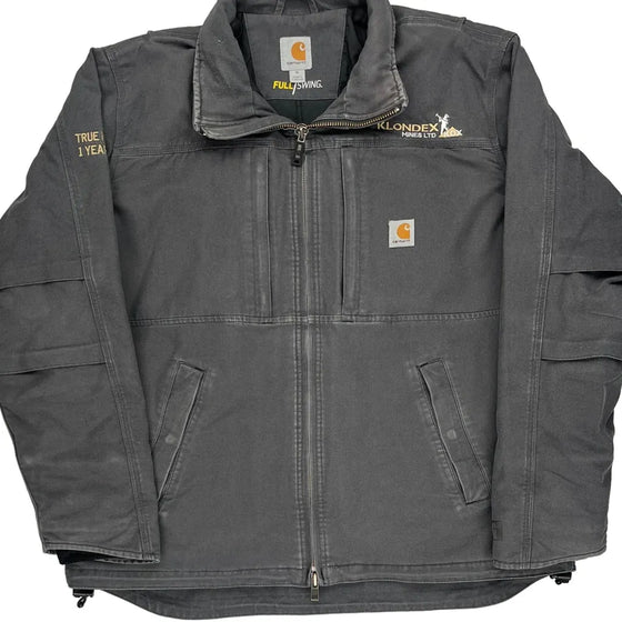 Klondex Mines Ltd Carhartt Jacket - XL Grey Cotton Blend