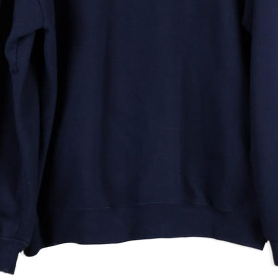 The Phinest Gildan Sweatshirt - XL Navy Cotton Blend - Thrifted.com