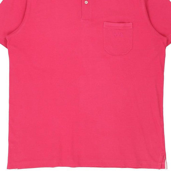 Vintage pink Hugo Boss Polo Shirt - mens large