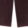 Armani Jeans Trousers - 30W UK 12 Burgundy Cotton