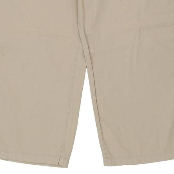 Armani Jeans Trousers - 34W UK 16 Beige Cotton