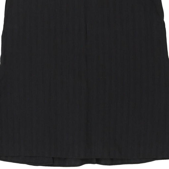 Armani Midi Skirt - 30W UK 10 Black Cotton