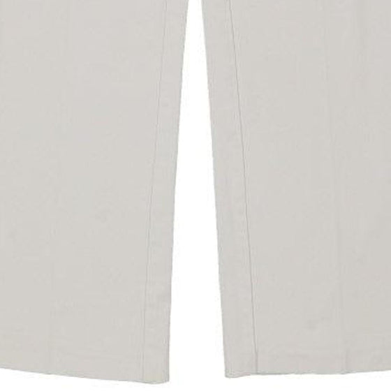 Armani Jeans Trousers - 36W UK 16 White Cotton