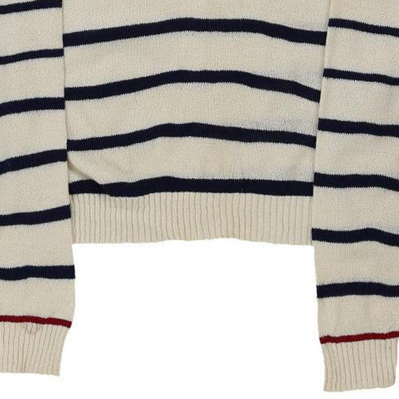 Givenchy Striped Jumper - Small Cream Cotton