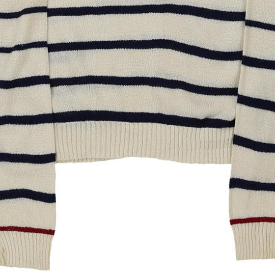 Givenchy Striped Jumper - Small Cream Cotton