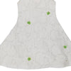 Age 13-14 Gianfranco Ferre Lace A-Line Dress - Large White Polyester