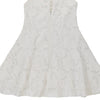 Age 13-14 Gianfranco Ferre Lace A-Line Dress - Large White Polyester