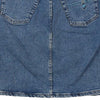 Vintage blue Turquoise Denim Skirt - womens 28" waist