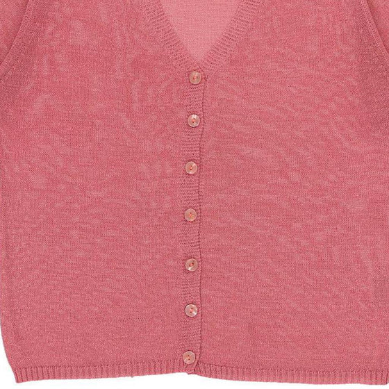 Project Cardigan - Large Pink Viscose Blend - Thrifted.com