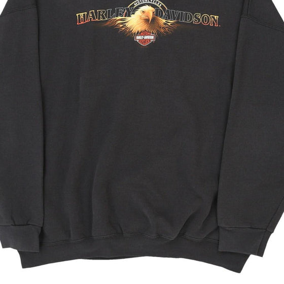 Vintage grey Peshtigo, Wisconsin Harley Davidson Sweatshirt - mens xxx-large