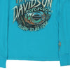 Vintage blue Dayton, Ohio Harley Davidson Long Sleeve Top - womens small