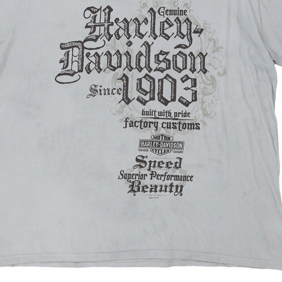 Vintage grey Harley Davidson T-Shirt - womens xxx-large