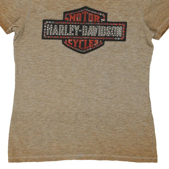 Vintage beige Harley Davidson T-Shirt - womens small