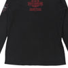 Vintage black Alberta, Canada Harley Davidson Long Sleeve Top - womens medium