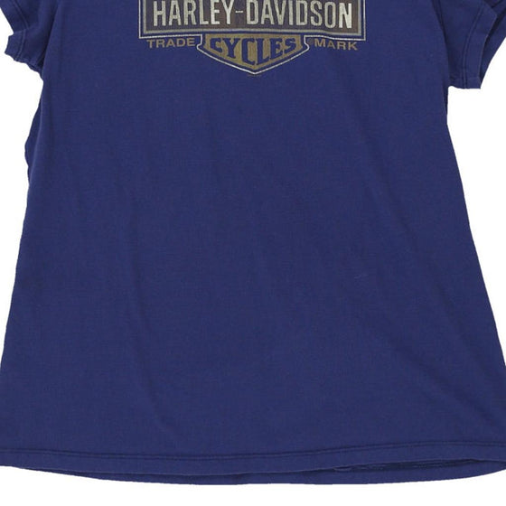 Vintage blue Harley Davidson T-Shirt - womens x-large