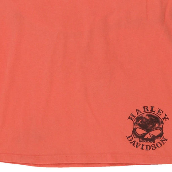 Vintage pink Harley Davidson Strapless Top - womens x-large