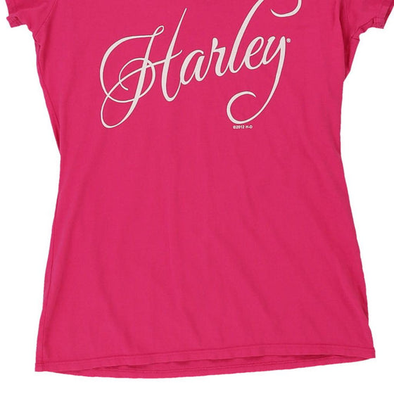 Vintage pink Harley Davidson T-Shirt - womens large