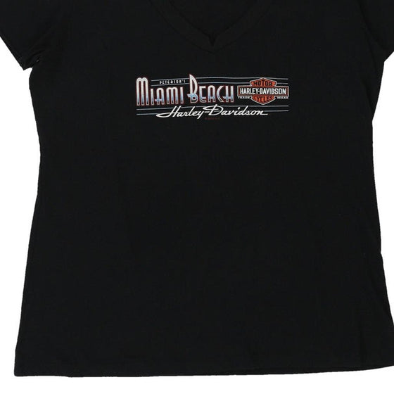 Vintage black Harley Davidson T-Shirt - womens xx-large