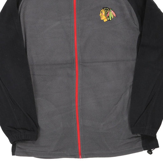 Vintage grey Chicago Blackhawks Nhl Fleece - mens medium