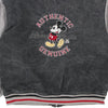 Vintage grey Mickey Mouse Disney Varsity Jacket - mens large